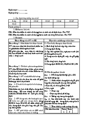 Giáo án Công nghệ Lớp 10 - Tiết 14+15